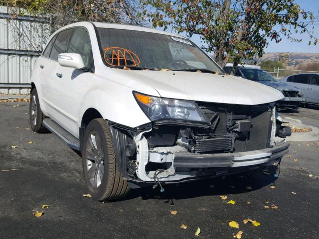 2HNYD2H59BH526302 - 2011 ACURA MDX ADVANC WHITE photo 1