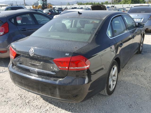 1VWBH7A32DC114845 - 2013 VOLKSWAGEN PASSAT SE BLACK photo 4