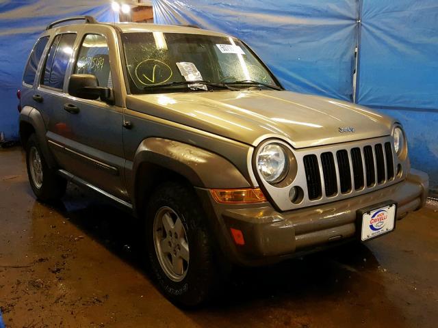 1J4GL48K97W685216 - 2007 JEEP LIBERTY SP GOLD photo 1