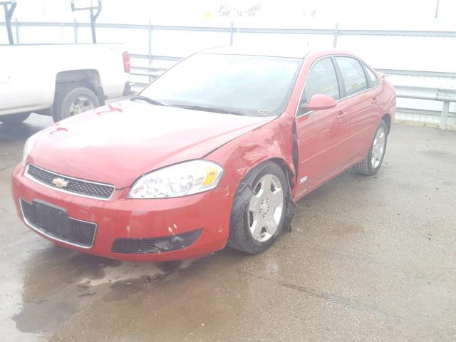 2G1WD58CX81259730 - 2008 CHEVROLET IMPALA SUP წითელი ფოტო 2