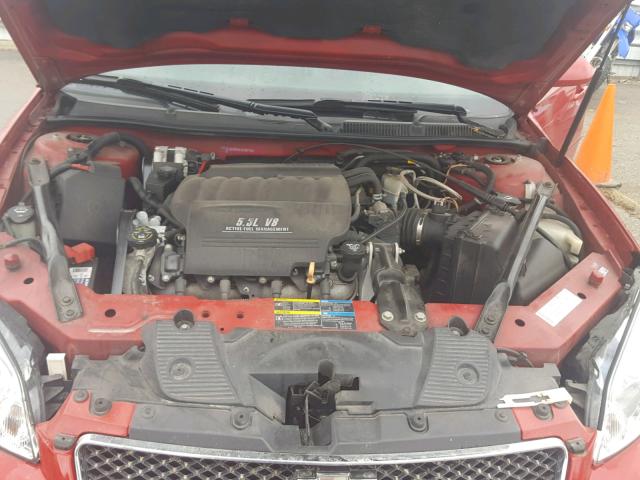 2G1WD58CX81259730 - 2008 CHEVROLET IMPALA SUP წითელი ფოტო 7