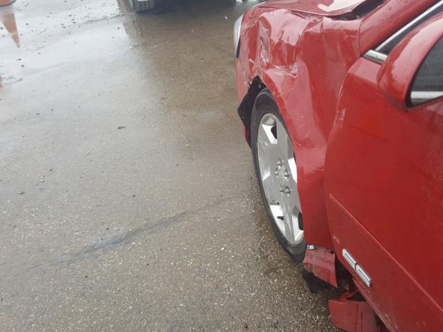 2G1WD58CX81259730 - 2008 CHEVROLET IMPALA SUP წითელი ფოტო 9