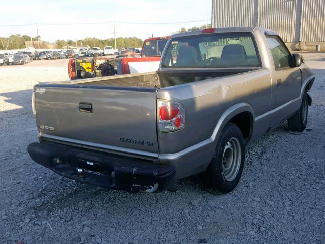 1GCCS14XX38287535 - 2003 CHEVROLET S TRUCK S1 BEIGE photo 4