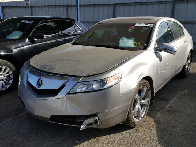 19UUA9E52AA003745 - 2010 ACURA TL SILVER photo 2