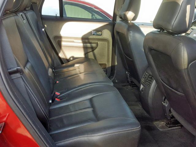 2FMDK48C88BA65492 - 2008 FORD EDGE SEL RED photo 6