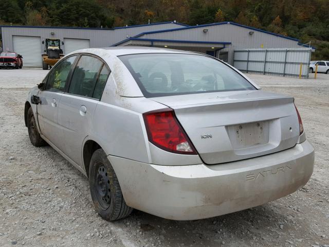 1G8AJ52F44Z220186 - 2004 SATURN ION LEVEL SILVER photo 3