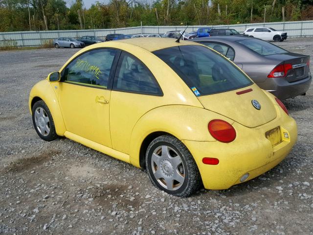 3VWCK21C31M466593 - 2001 VOLKSWAGEN NEW BEETLE ყვითელი ფოტო 3