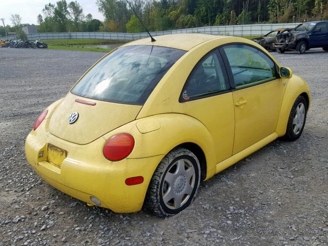 3VWCK21C31M466593 - 2001 VOLKSWAGEN NEW BEETLE ყვითელი ფოტო 4