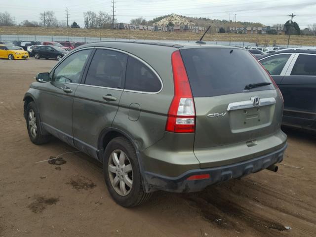 JHLRE487X7C097463 - 2007 HONDA CR-V EXL GREEN photo 3