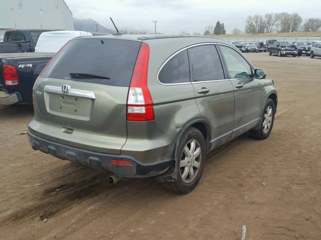 JHLRE487X7C097463 - 2007 HONDA CR-V EXL GREEN photo 4