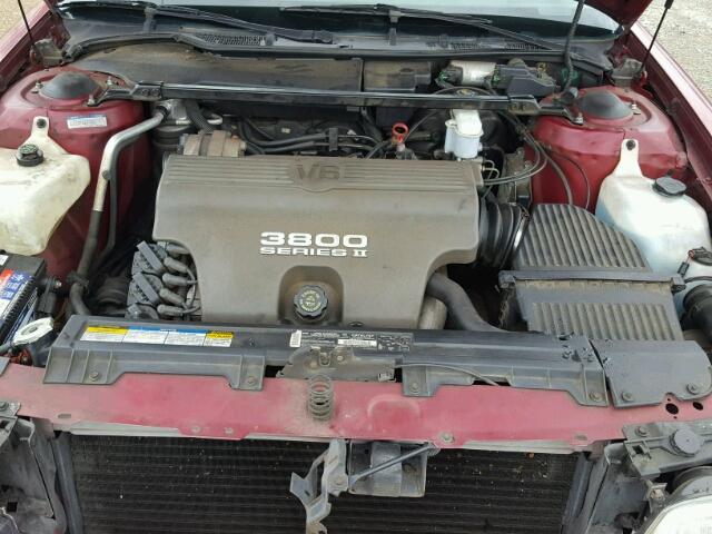 1G4CW52K6SH644481 - 1995 BUICK PARK AVENU MAROON photo 7