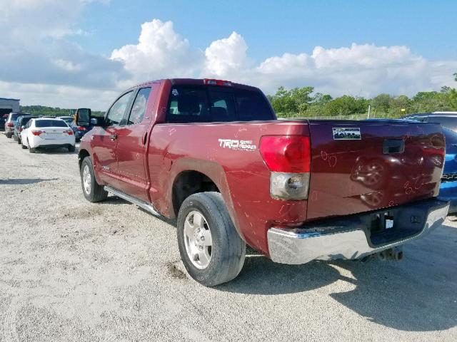 5TBRV54128S473781 - 2008 TOYOTA TUNDRA DOU RED photo 3