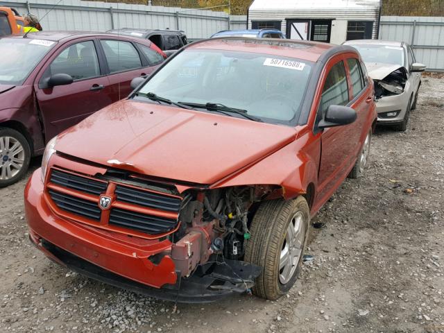 1B3HB48AX9D118775 - 2009 DODGE CALIBER SX ORANGE photo 2