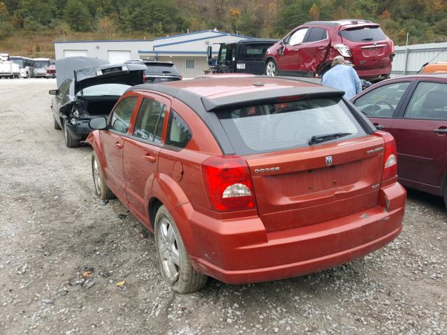 1B3HB48AX9D118775 - 2009 DODGE CALIBER SX ORANGE photo 3