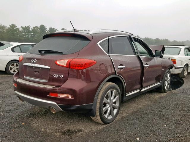 JN1BJ0RR5GM271410 - 2016 INFINITI QX50 BURGUNDY photo 4