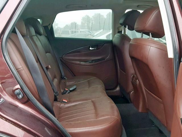 JN1BJ0RR5GM271410 - 2016 INFINITI QX50 BURGUNDY photo 6