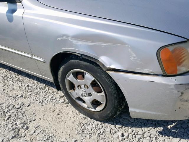 KMHCG45C71U263725 - 2001 HYUNDAI ACCENT GL GRAY photo 9