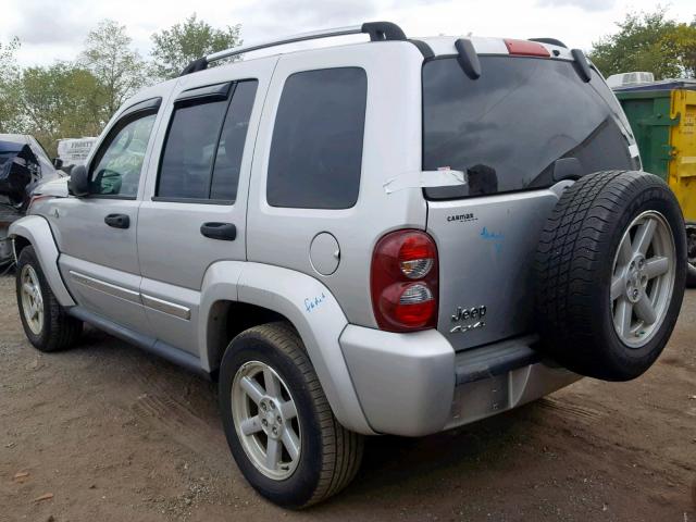 1J4GL58K05W622850 - 2005 JEEP LIBERTY LI SILVER photo 3