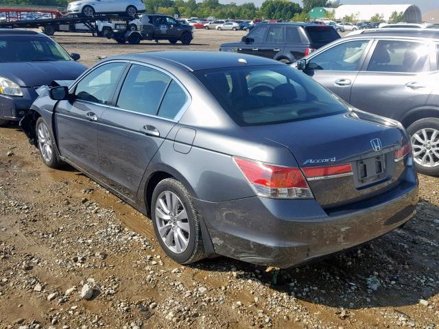 1HGCP2F81BA155544 - 2011 HONDA ACCORD EXL GRAY photo 3