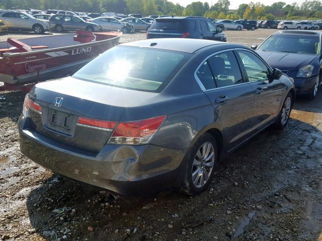 1HGCP2F81BA155544 - 2011 HONDA ACCORD EXL GRAY photo 4