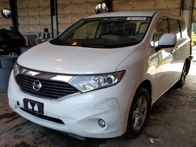 JN8AE2KP3F9133565 - 2015 NISSAN QUEST S WHITE photo 2