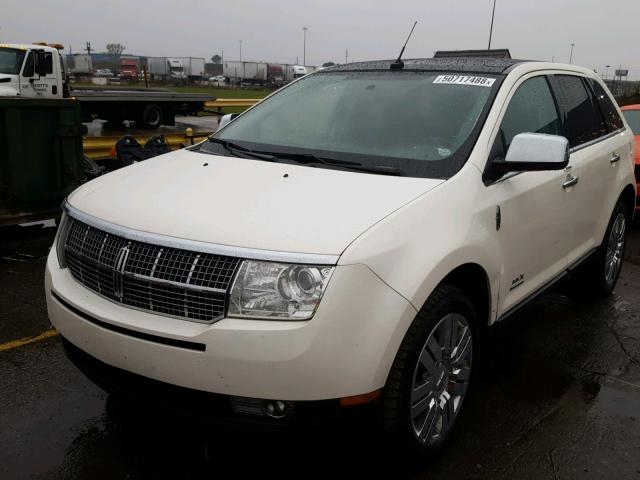 2LMDU88C38BJ40752 - 2008 LINCOLN MKX CREAM photo 2