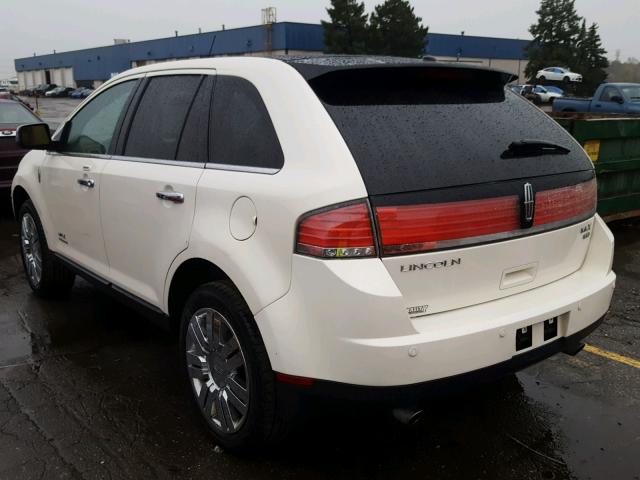 2LMDU88C38BJ40752 - 2008 LINCOLN MKX CREAM photo 3