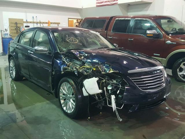 1C3CCBCB5CN181542 - 2012 CHRYSLER 200 LIMITE BLUE photo 1