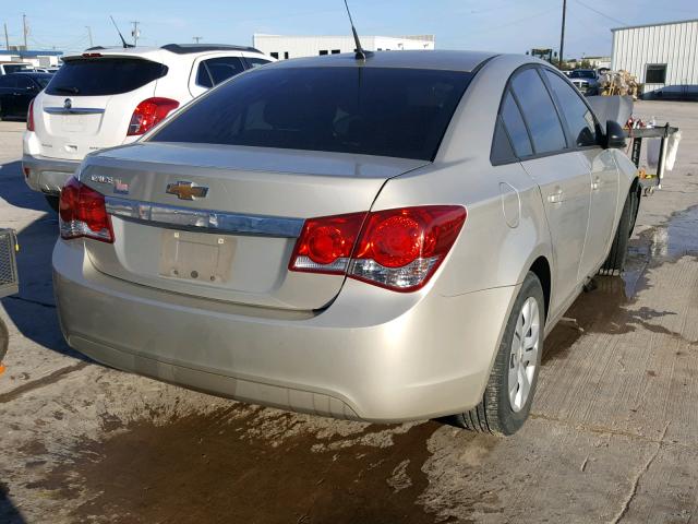 1G1PA5SH0E7254293 - 2014 CHEVROLET CRUZE LS CREAM photo 4