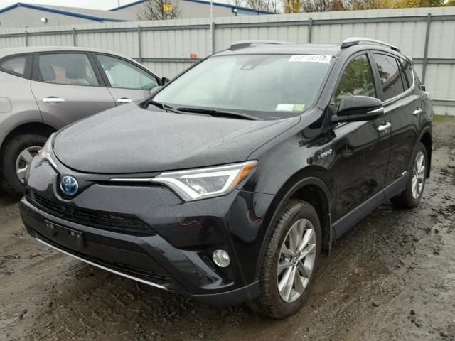 JTMDJREV1JD166450 - 2018 TOYOTA RAV4 HV LI BLACK photo 2