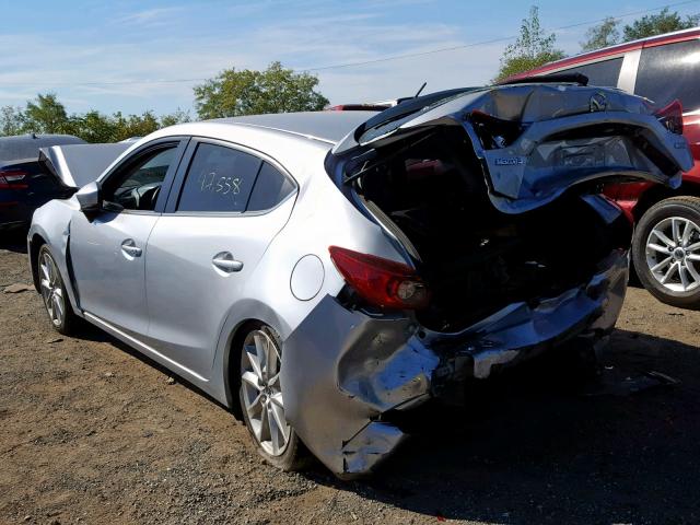 JM1BN1L35H1145949 - 2017 MAZDA 3 TOURING SILVER photo 3