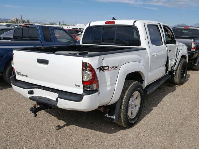 3TMLU4EN6EM134237 - 2014 TOYOTA TACOMA DOU თეთრი ფოტო 4