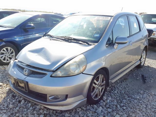 JHMGD38638S050029 - 2008 HONDA FIT SPORT SILVER photo 2