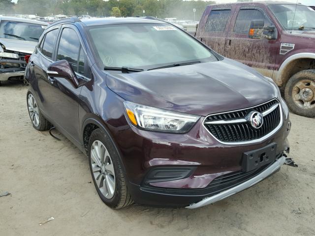 KL4CJASB1JB515443 - 2018 BUICK ENCORE PRE MAROON photo 1