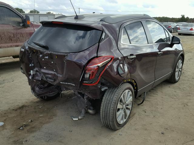 KL4CJASB1JB515443 - 2018 BUICK ENCORE PRE MAROON photo 4