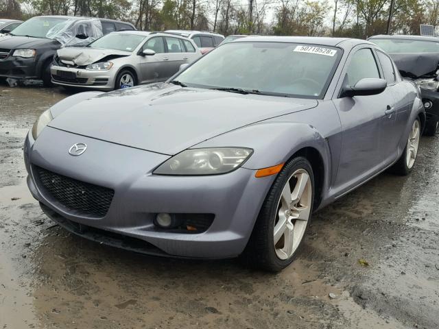 JM1FE173440122481 - 2004 MAZDA RX8 GRAY photo 2