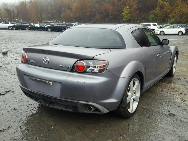 JM1FE173440122481 - 2004 MAZDA RX8 GRAY photo 4