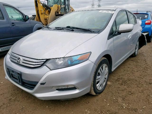 JHMZE2H56AS042374 - 2010 HONDA INSIGHT LX SILVER photo 2