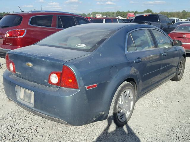 1G1ZG57B29F158656 - 2009 CHEVROLET MALIBU LS BLUE photo 4