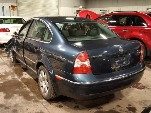 WVWAD63B55P029629 - 2005 VOLKSWAGEN PASSAT GLS GRAY photo 3