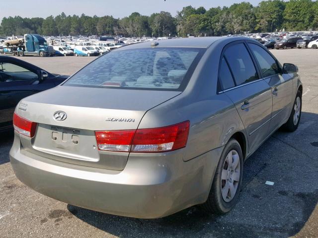 5NPET46C78H392592 - 2008 HYUNDAI SONATA GLS SILVER photo 4