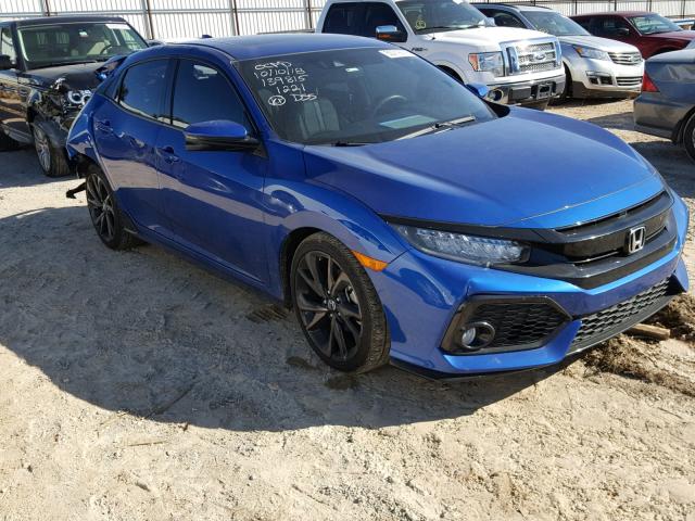 SHHFK7H92HU231221 - 2017 HONDA CIVIC SPOR BLUE photo 1