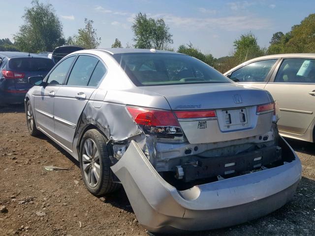 1HGCP2F88BA086934 - 2011 HONDA ACCORD EXL SILVER photo 3