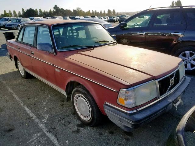 YV1AX8840K1346465 - 1989 VOLVO 244 DL MAROON photo 1