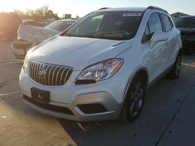 KL4CJASB1DB204499 - 2013 BUICK ENCORE WHITE photo 2