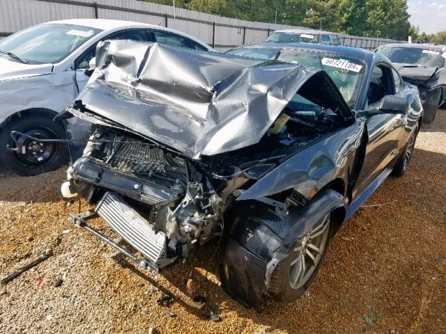 1FA6P8TH6H5240924 - 2017 FORD MUSTANG GRAY photo 2