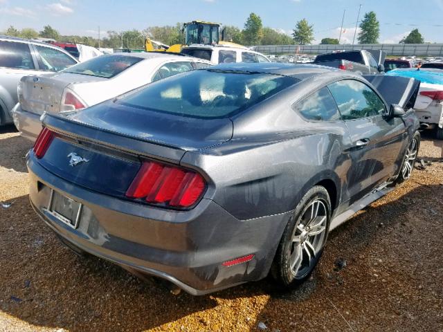 1FA6P8TH6H5240924 - 2017 FORD MUSTANG GRAY photo 4