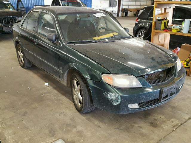 JM1BJ225510423183 - 2001 MAZDA PROTEGE LX GREEN photo 1