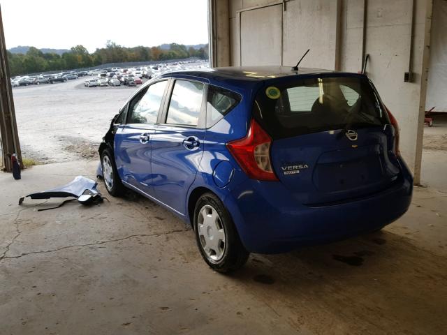 3N1CE2CP8EL362657 - 2014 NISSAN VERSA NOTE BLUE photo 3