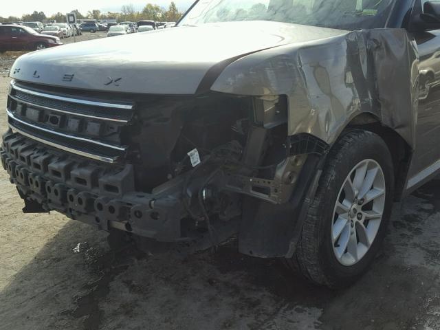 2FMGK5B8XDBD06308 - 2013 FORD FLEX SE TAN photo 9